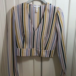 Striped Leith long sleeve top from Nordstrom
